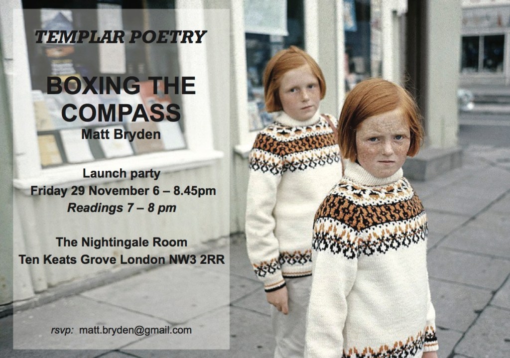 Boxing the Compass - launch invite